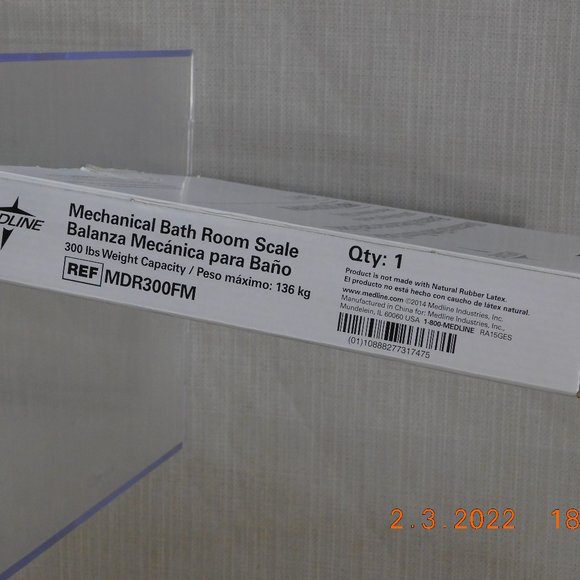 Medline Bath Mechanical Bathroom Scale 30 Lbs Weight Capacity Model